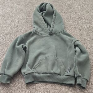Comfrt Cozy Kids Hoodie in Olive Green
